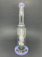 12" Purple mushroom Bong