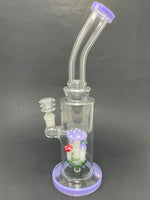 12" Purple mushroom Bong