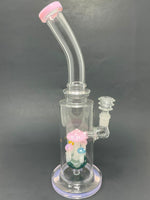 12" Pink mushroom Bong
