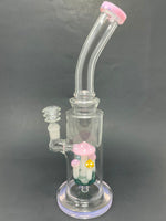12" Pink mushroom Bong