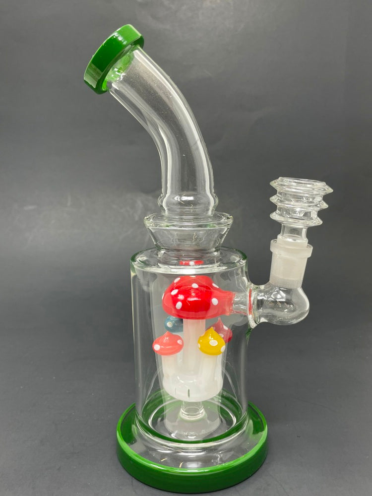 8.5" Green Mushroom Bong