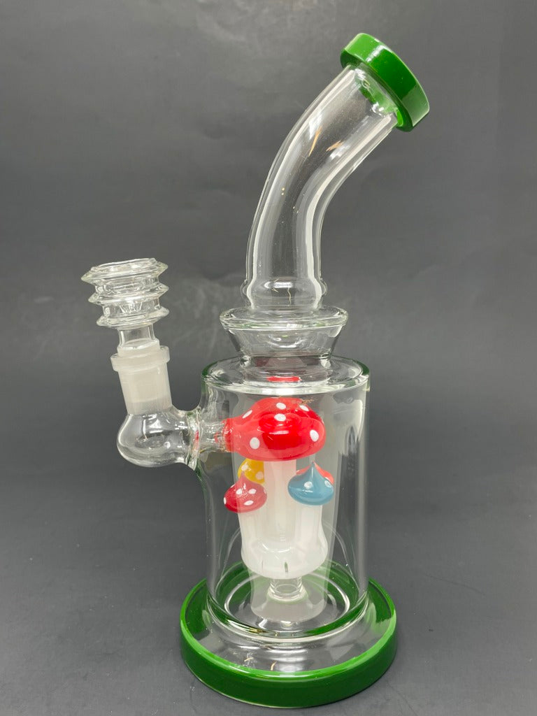 8.5" Green Mushroom Bong