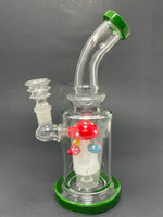 8.5" Green Mushroom Bong