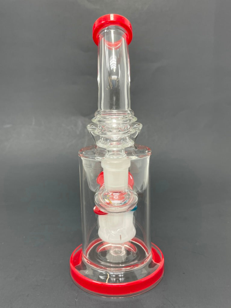 8.5" Red Mushroom Bong