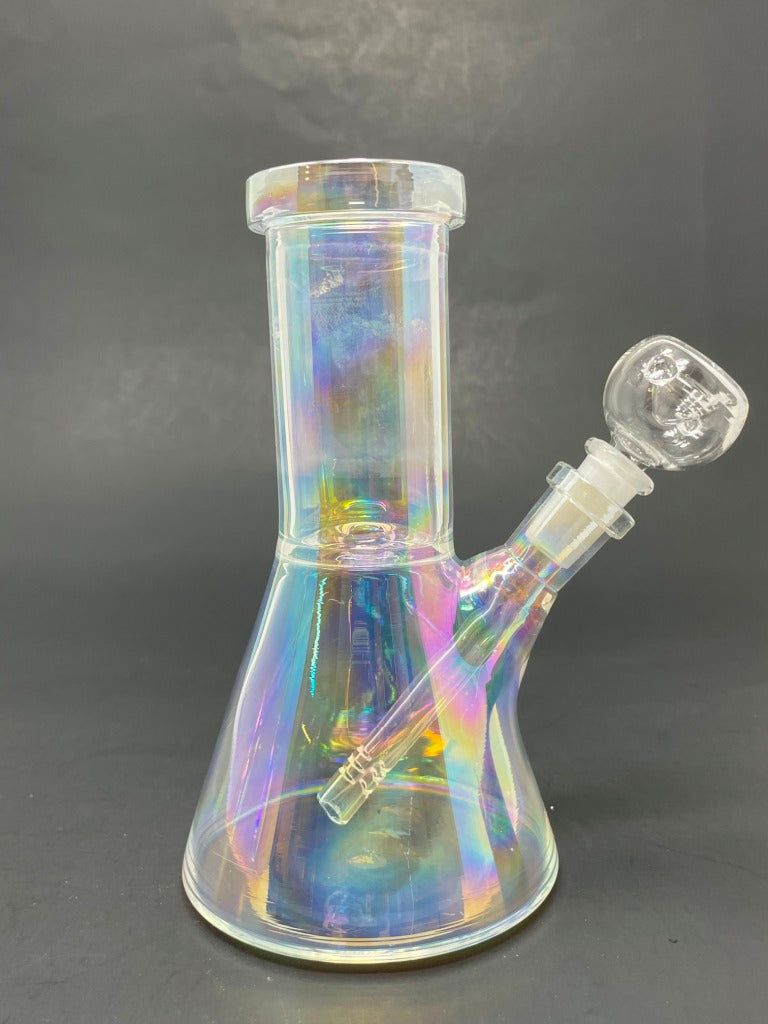 6.5" Iridescent Beaker Bong