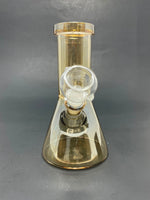 6.5" Gold Iridescent Beaker Bong