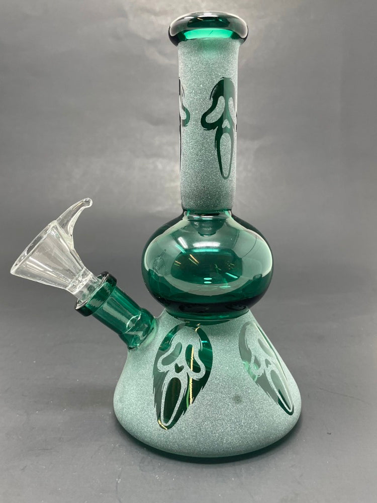 7" Ghost Face Bong (Dark Green)