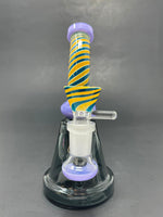 6" Purple Spiral Design Bong