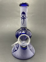 7" Blue Ghost Face Bong