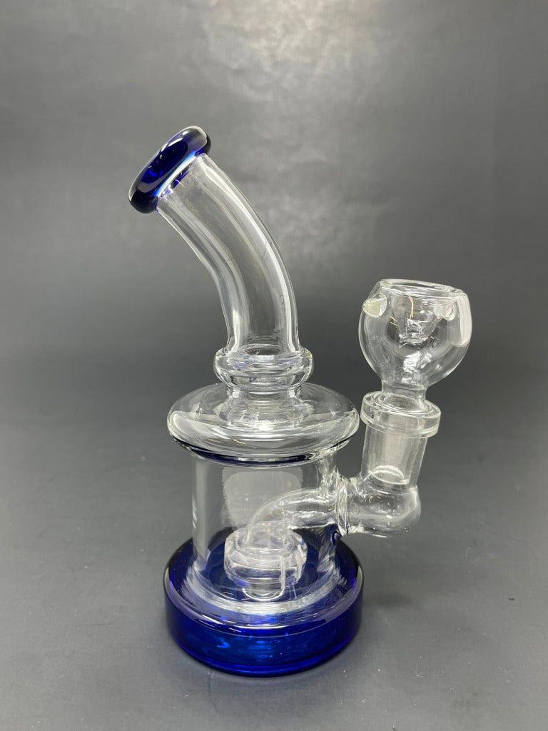 5.5" Blue Mini Single Percolator Shower Bend