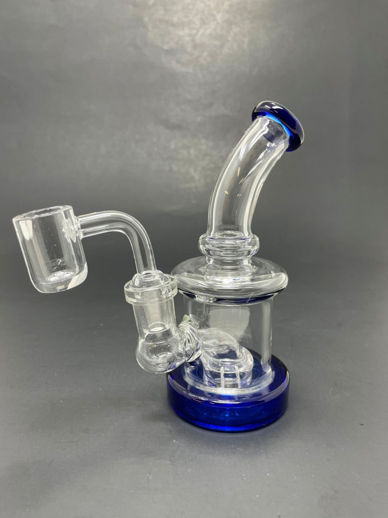 5.5" Mini Blue Shower Bend Dab Rig