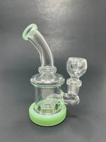 5.5" Milky Green Mini Single Percolator Shower Bend