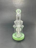 5.5" Milky Green Mini Single Percolator Shower Bend