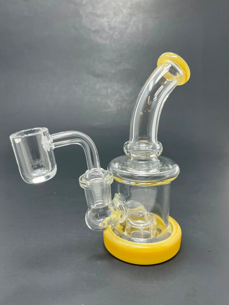 5.5" Mini Yellow Shower Bend Dab Rig