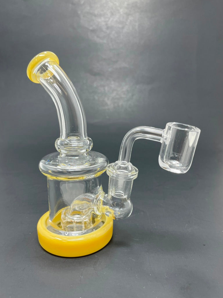 5.5" Mini Yellow Shower Bend Dab Rig