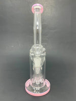 10" Shower Bend Jellyfish Milk Pink Bong