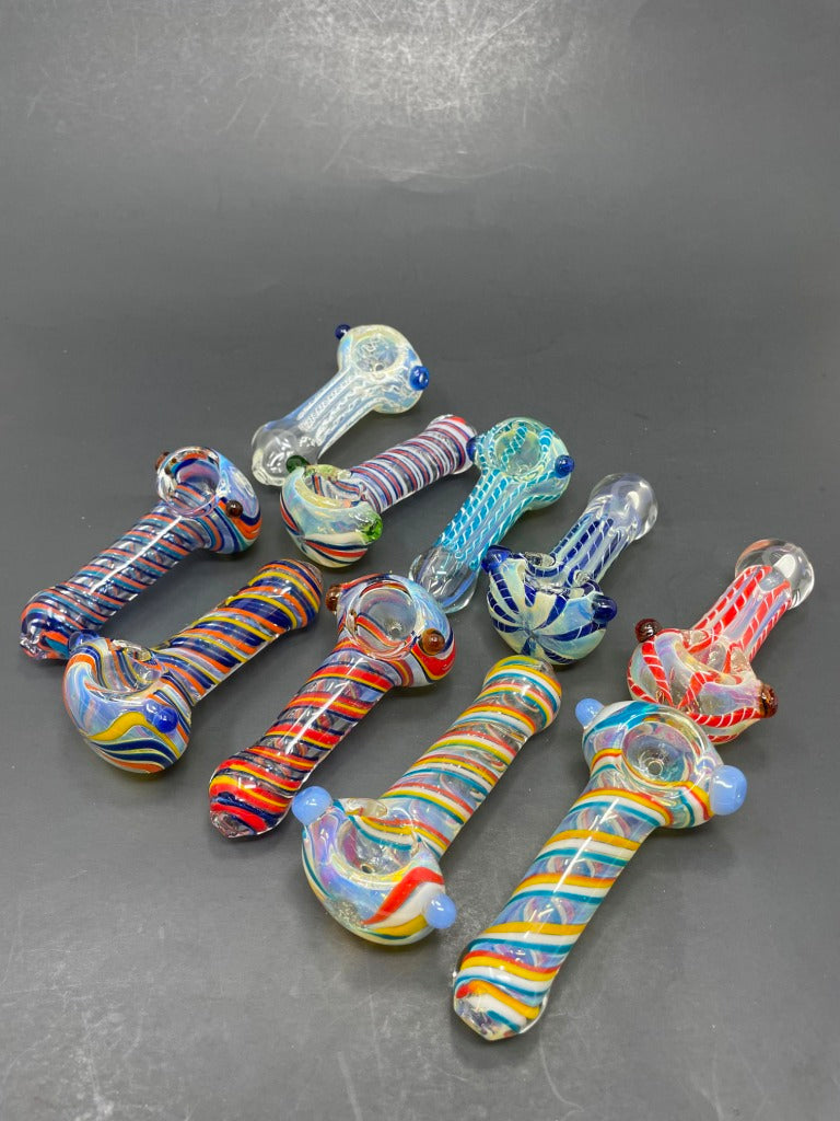 3.5"–4" Glass Hand Pipes – 20 Pack | Bulk Wholesale Bundle StonedGenie.com