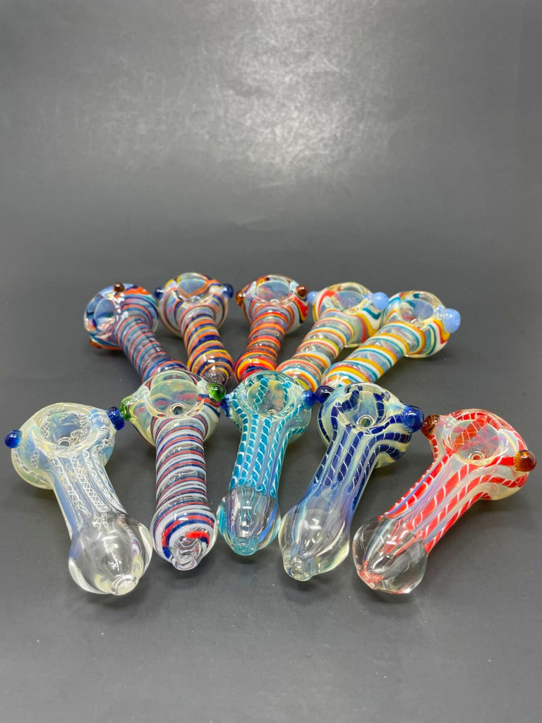3.5"–4" Glass Hand Pipes – 20 Pack | Bulk Wholesale Bundle StonedGenie.com