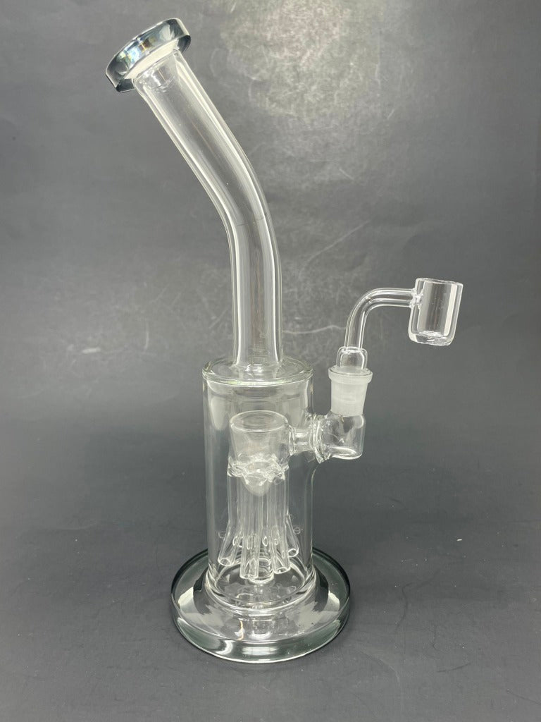 10" Grey Jellyfish Bong Dab Rig