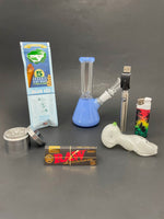 Milky Blue Cloud Bong Combo