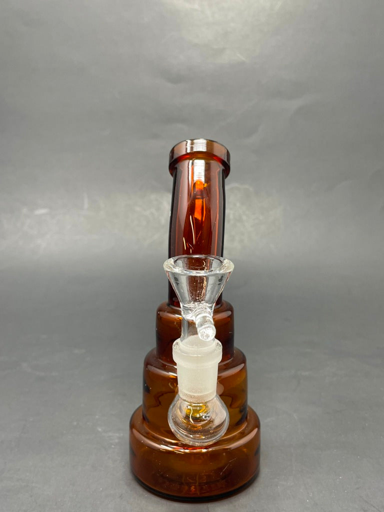 6" Amber Shower Bend Bong