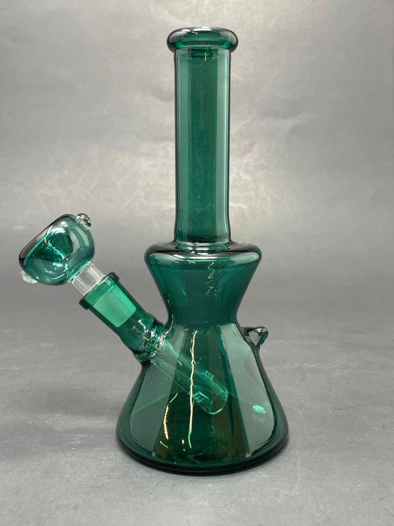 6.5" Aqua Hour Glass Shaped Bong