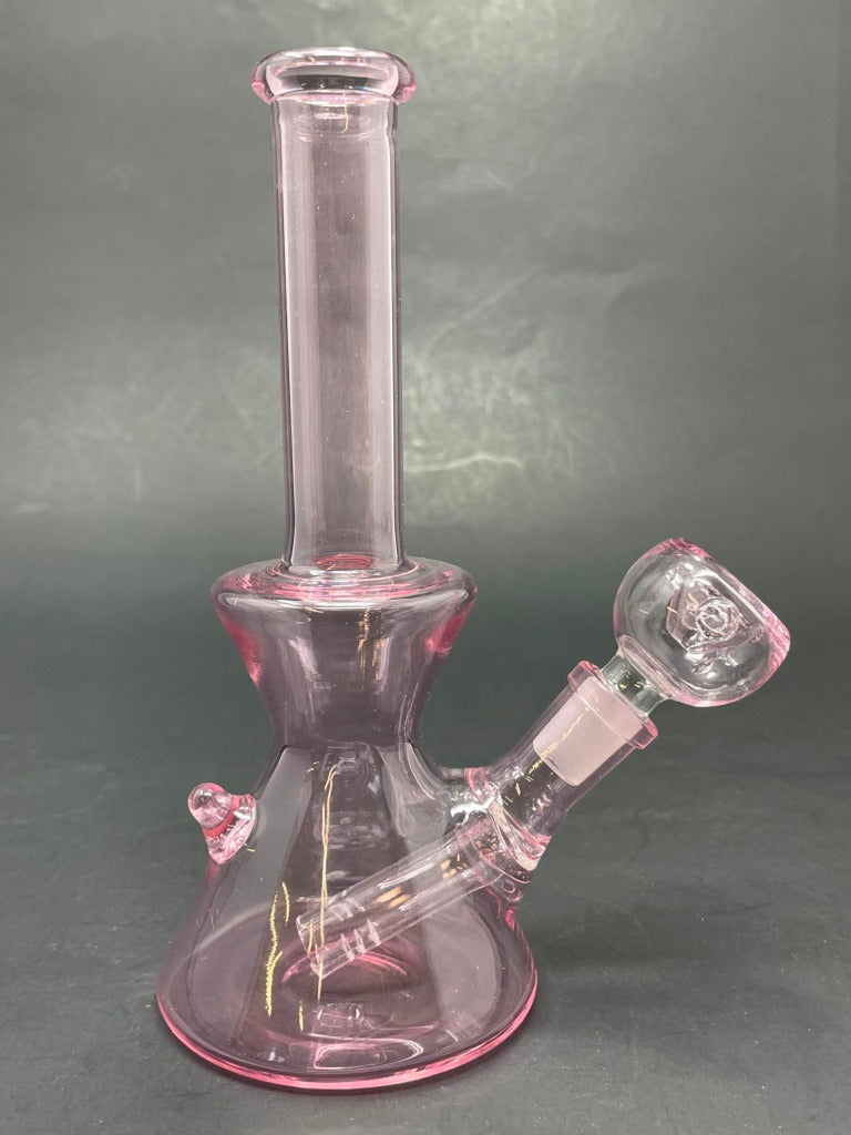 6.5" Pink Hour Glass Shaped Bong