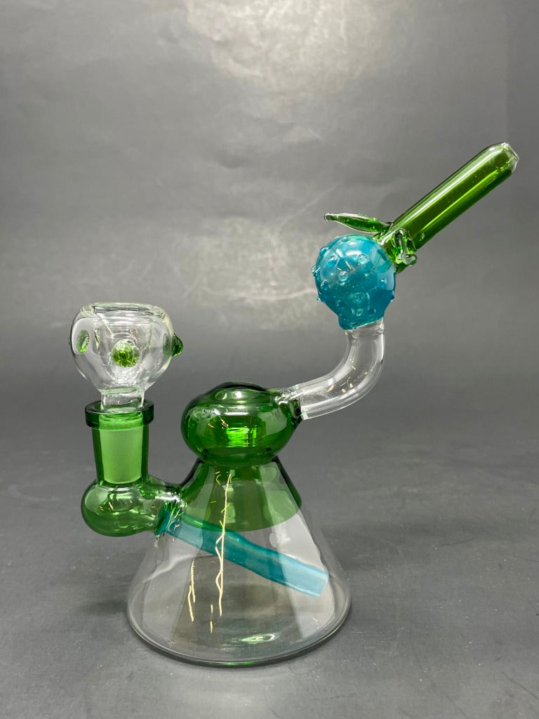 6" Green Lemon Drop Bong