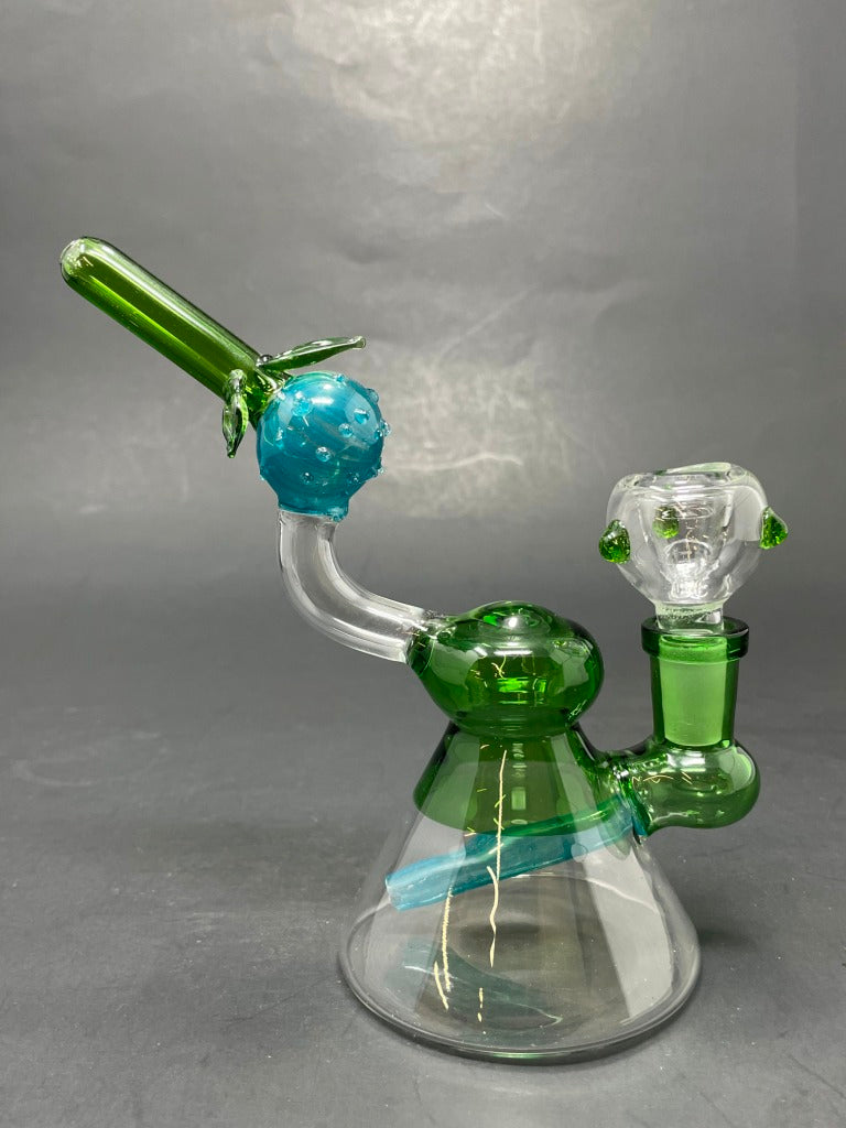 6" Green Lemon Drop Bong