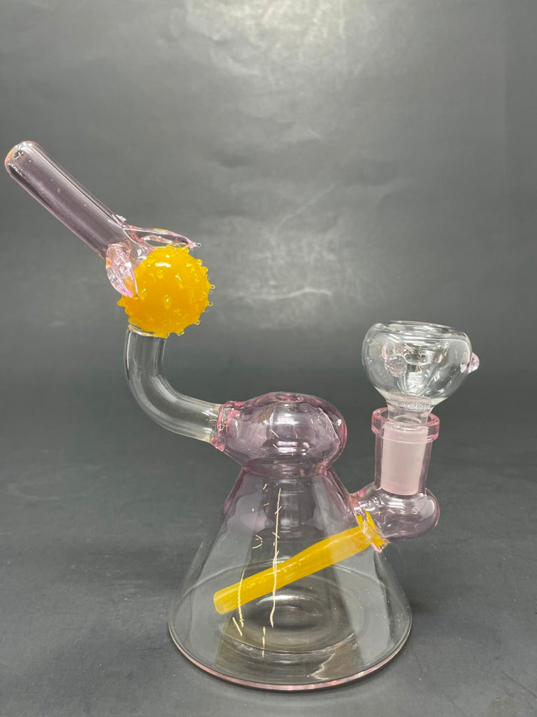 6" Pink Lemon Drop Bong