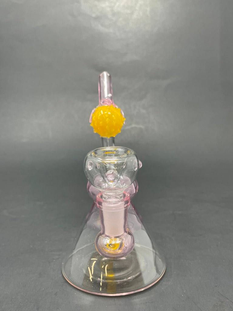 6" Pink Lemon Drop Bong