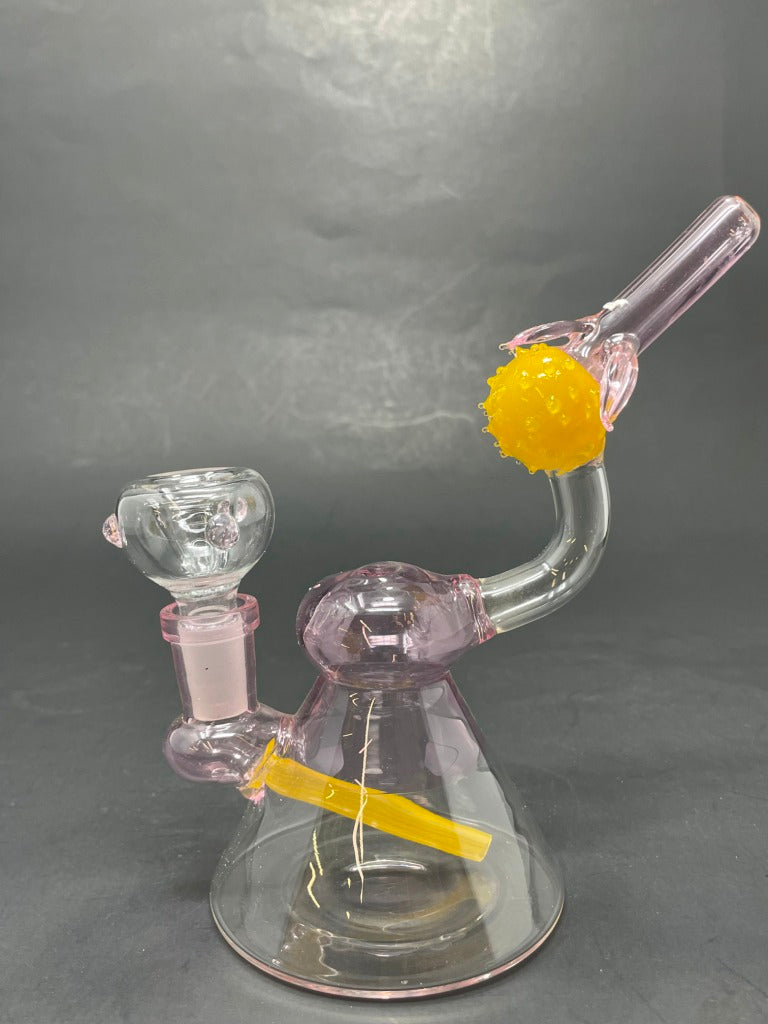 6" Pink Lemon Drop Bong