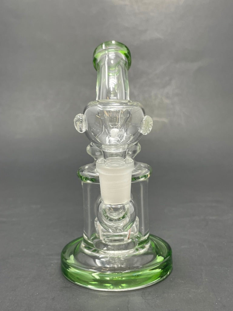 5.5" Green Mini Shower Bend Bong