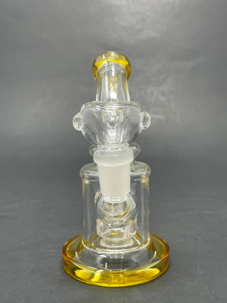 5.5" Yellow Mini Shower Bend Bong