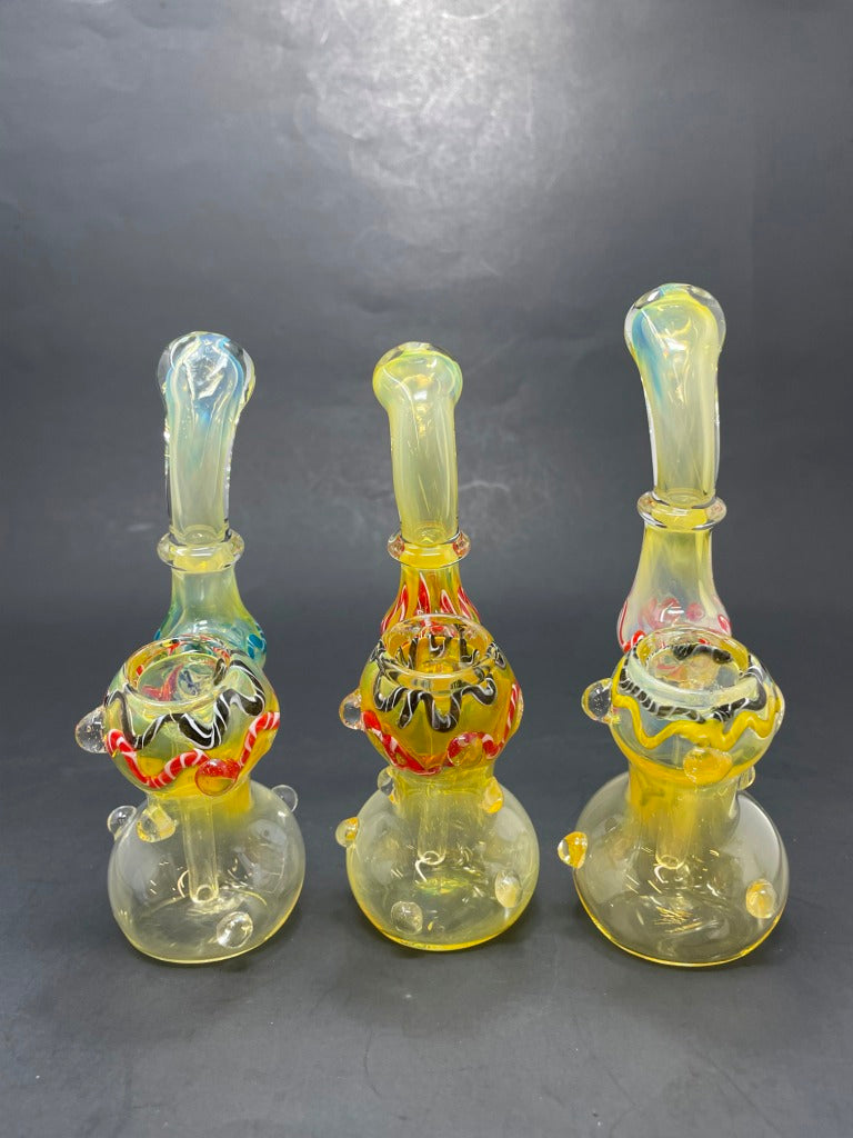 6" Sherlock Bubbler Red,Blue,Black
