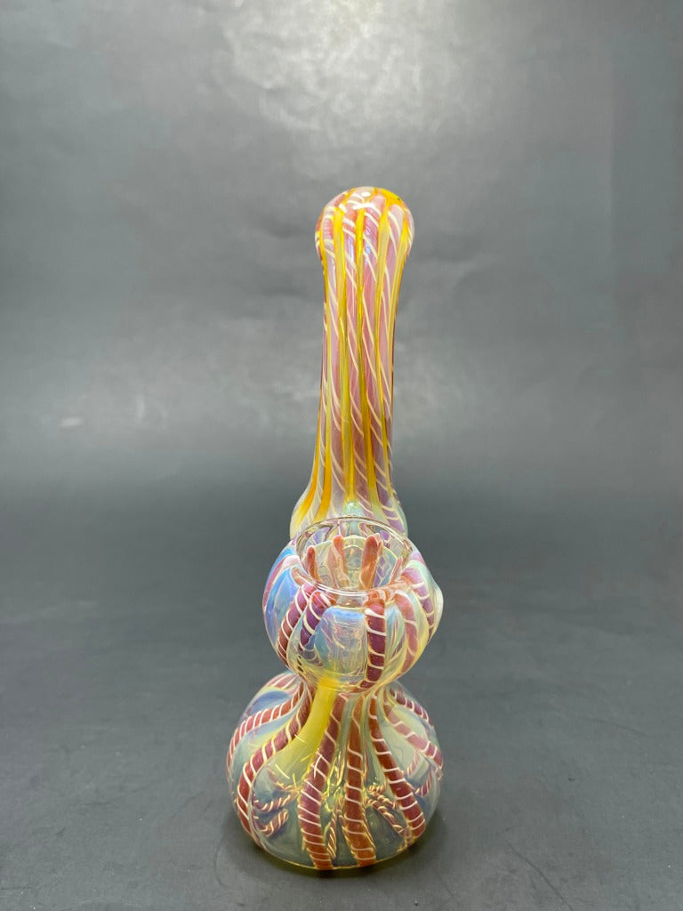 5" Fumed Red Sherlock Bubbler