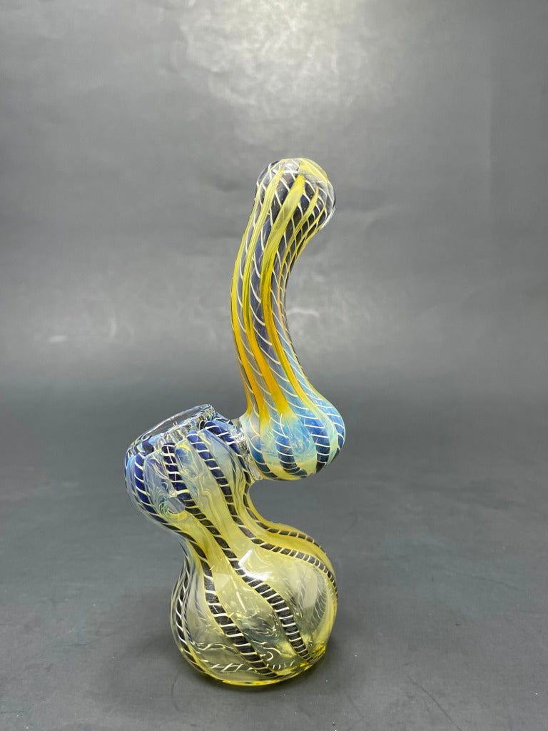 5" Fumed Dark Blue Sherlock Bubbler