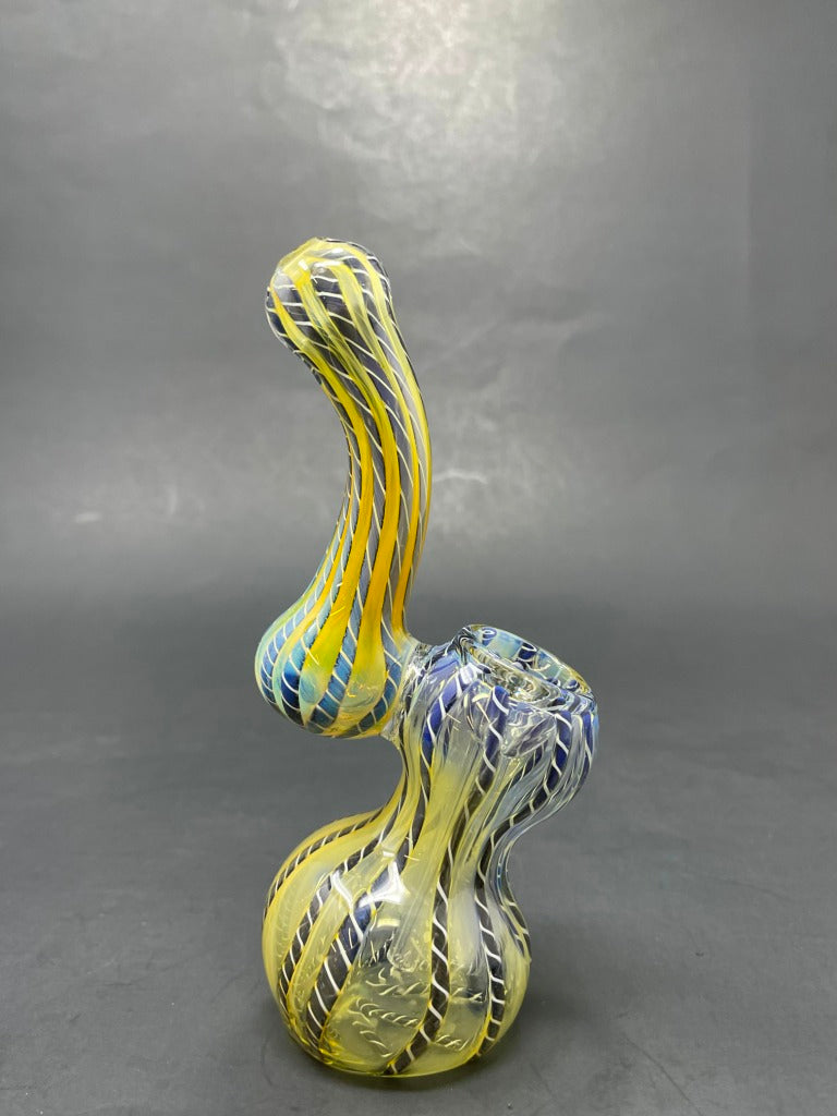 5" Fumed Dark Blue Sherlock Bubbler