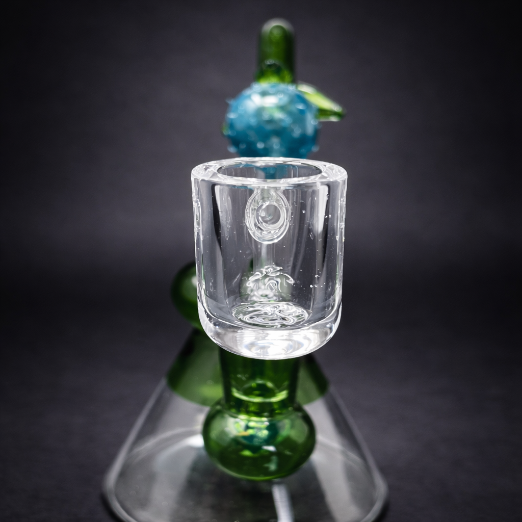 6" Green Lemon Drop Dab Rig StonedGenie.com