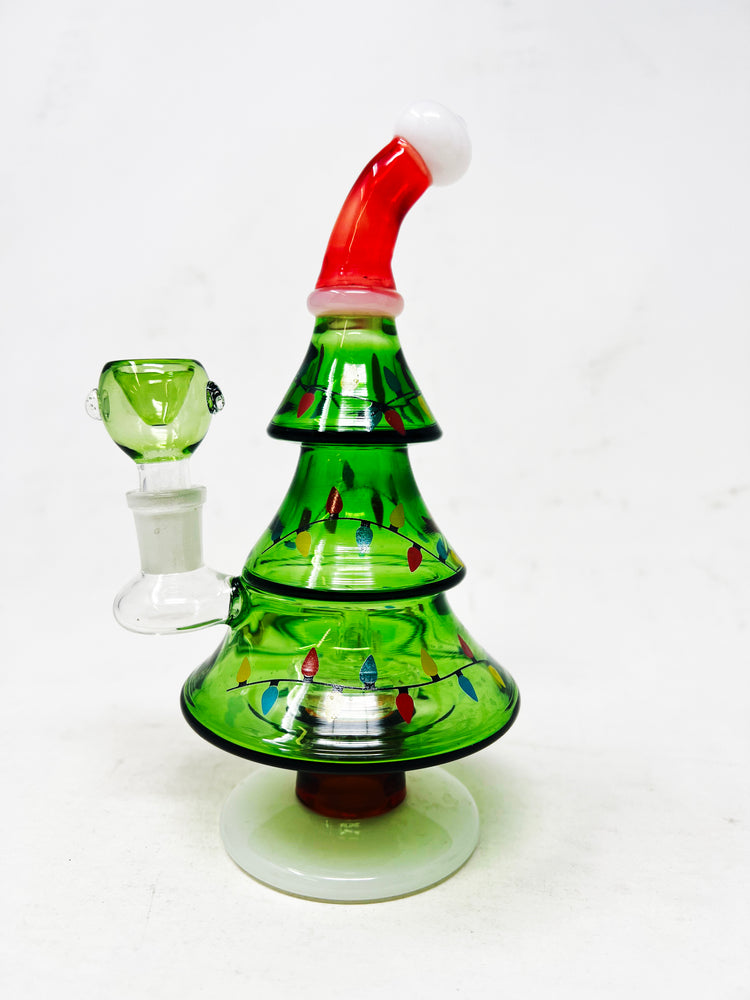 8" Stoned Genie Mini Christmas Tree Bong