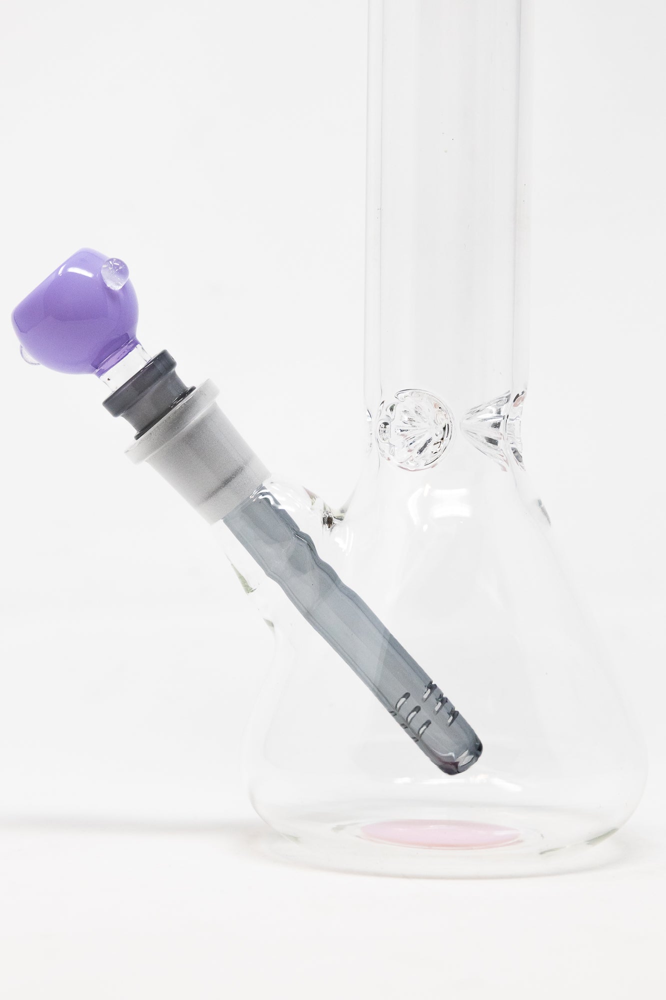 10" Milky Purple Middle Accent Beaker Bong