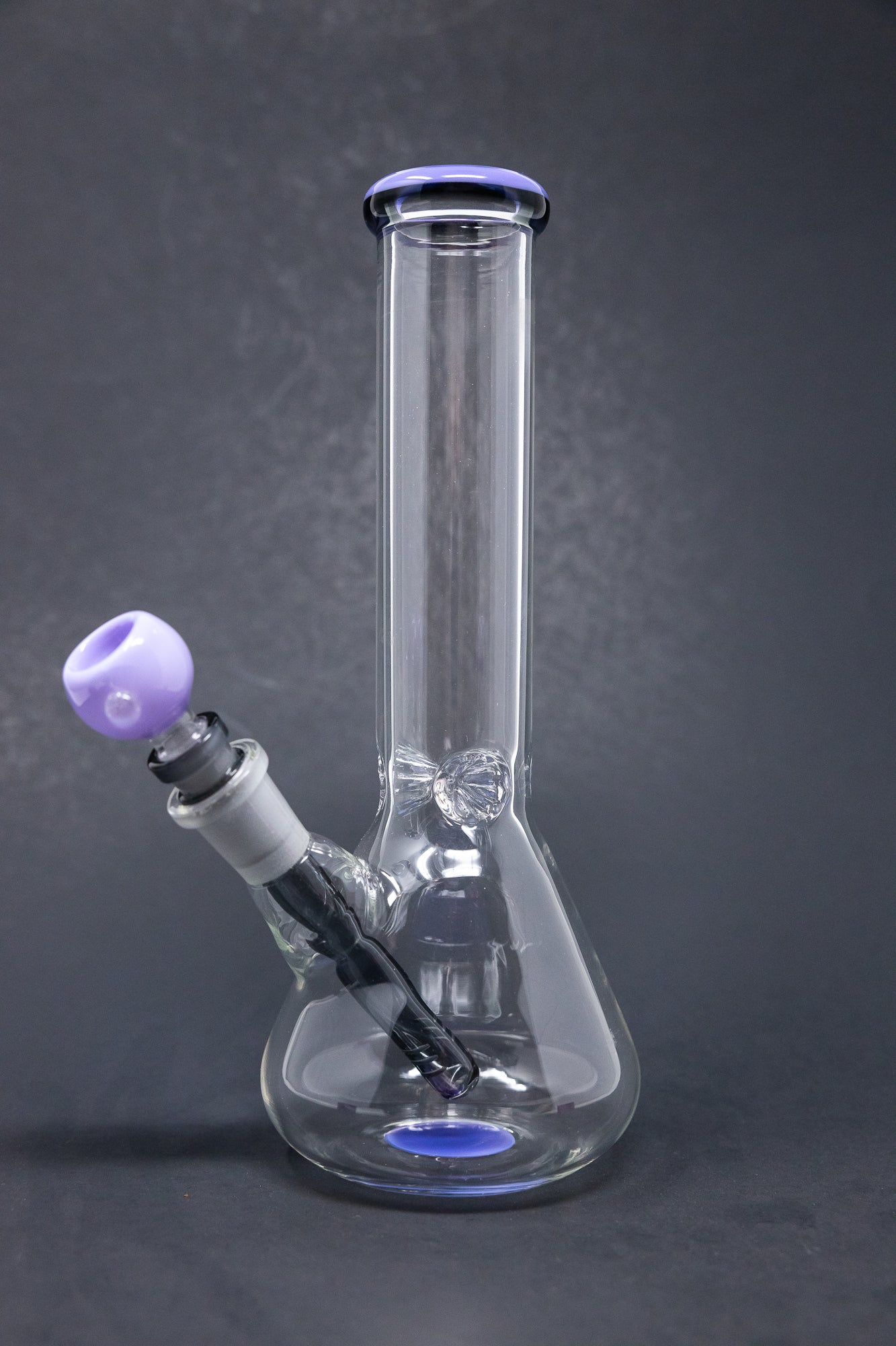 10" Milky Purple Middle Accent Beaker Bong