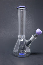 10" Milky Purple Middle Accent Beaker Bong