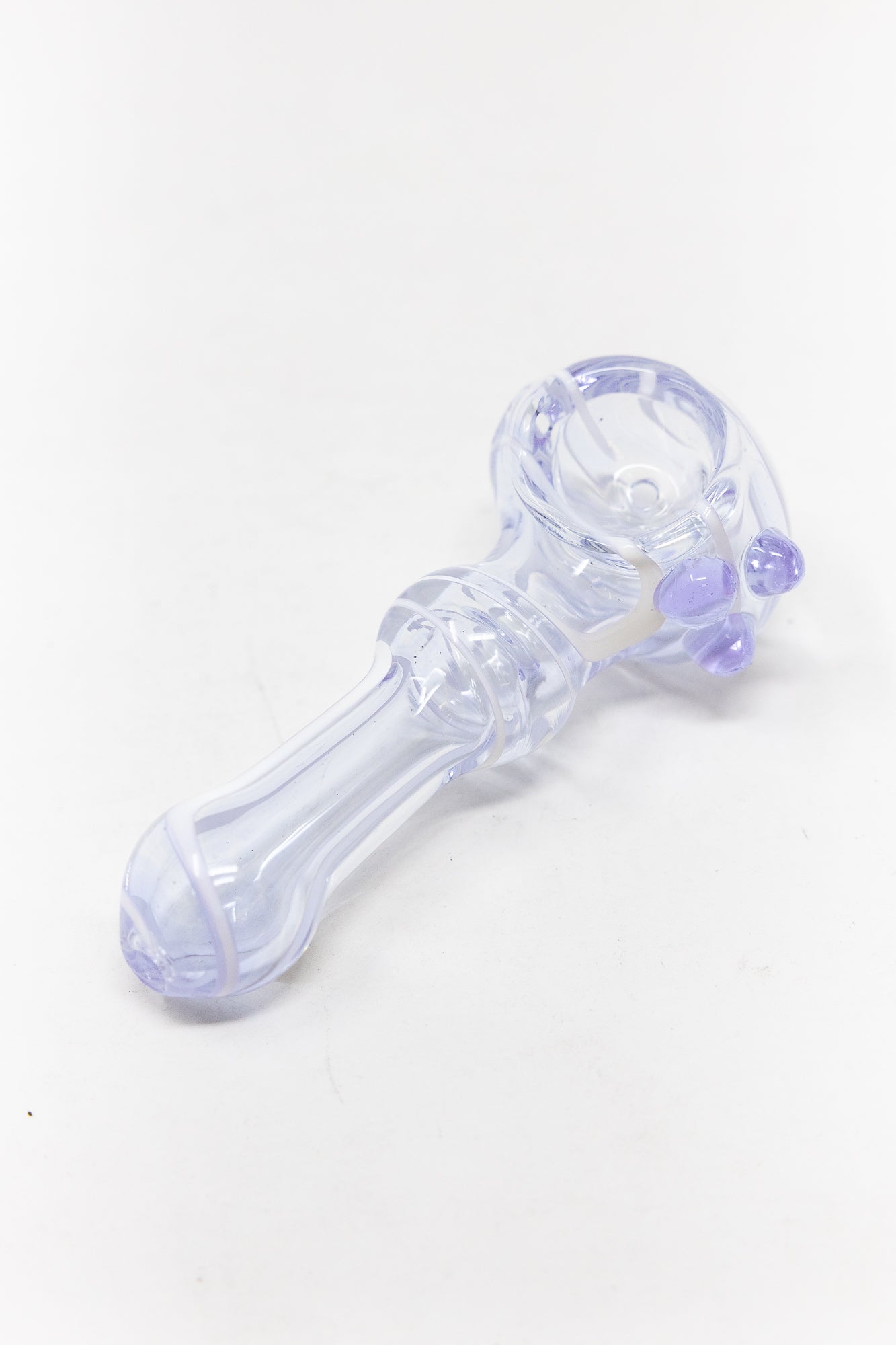 3.5"–4" Pink & Purple Zig Zag Swirl Glass Hand Pipe – Assorted StonedGenie.com