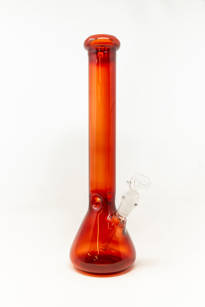 14" Red Beaker Bong w/ Ice Catcher