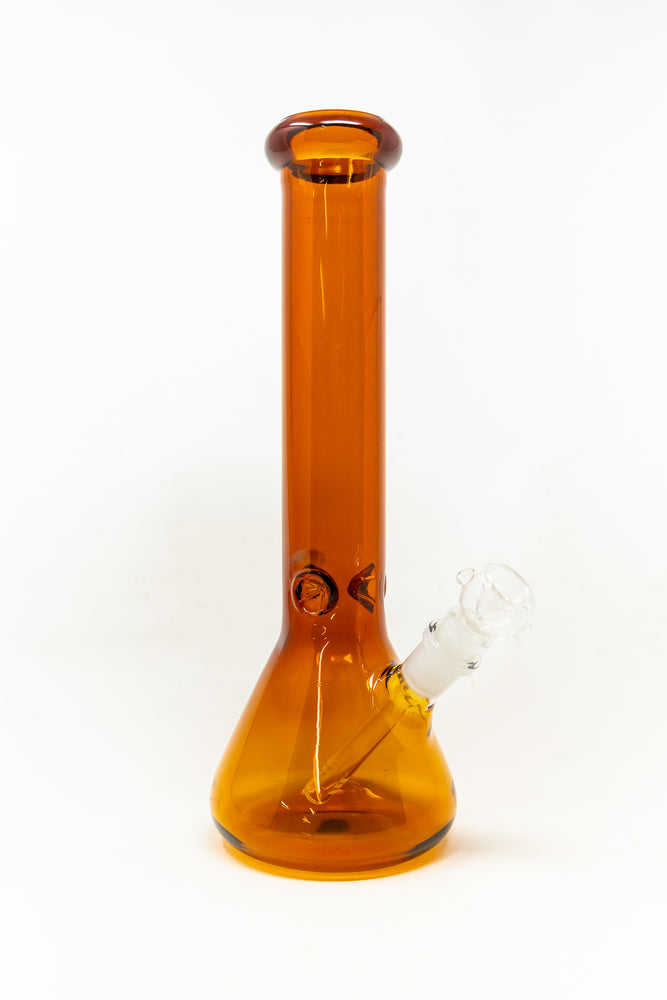 12" Amber Beaker Bong w/ Ice Catcher