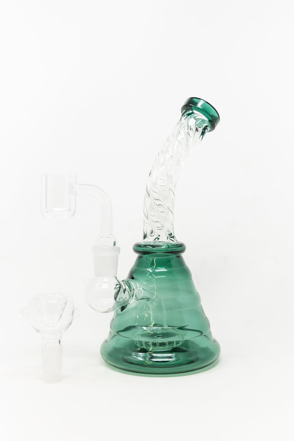 7" Aqua Twisted Dab Rig StonedGenie.com