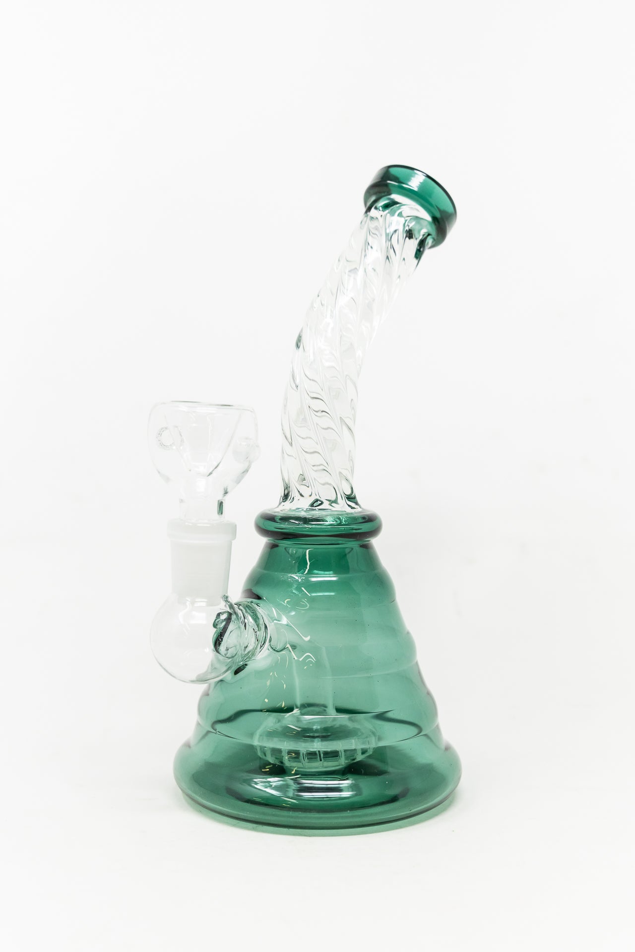 7" Aqua Twisted Bong