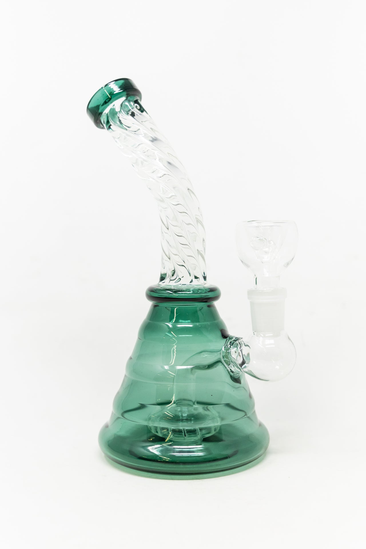 7" Aqua Twisted Bong