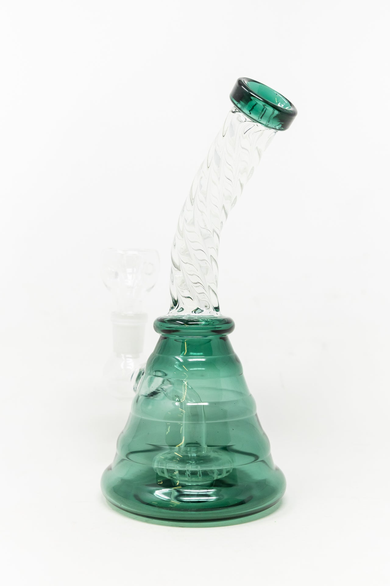 7" Aqua Twisted Bong